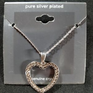 Silver Heart Pendant Necklace